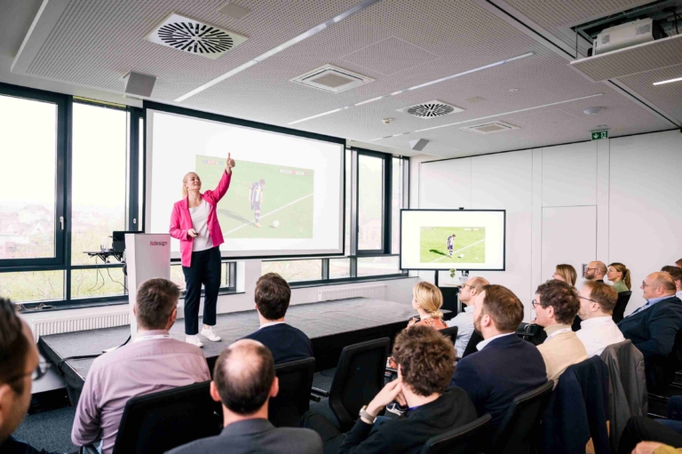 Keynote speech by former FIFA referee Bibiana Steinhaus-Webb